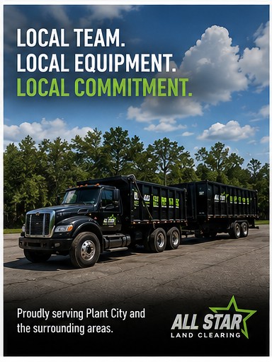 AllStar Land Clearing service icons for clearing, demolition and hauling